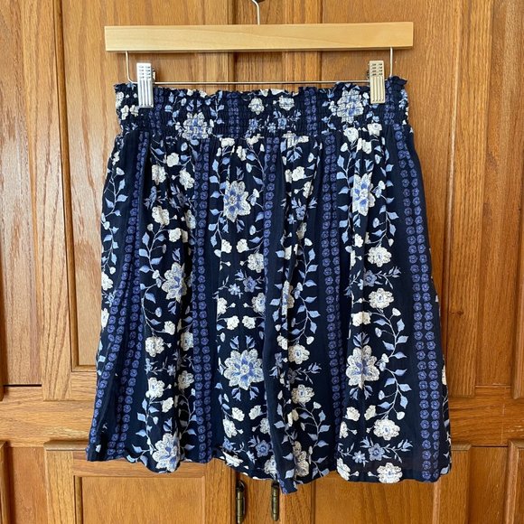 Old Navy Womens Size S Skirt Floral Multicolor Boho Lined Pull On Elastic Waist - Picture 6 of 12